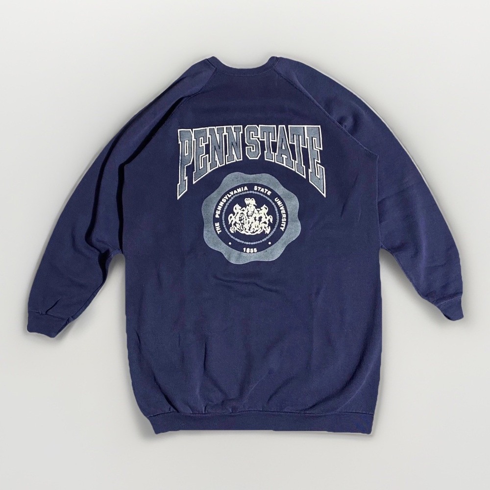 Vintage Penn State Sweatshirt Large Nittany Lions College Seal 90s PSU Retro USA